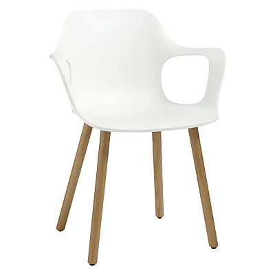 Vitra HAL Armchair White/Light Oak